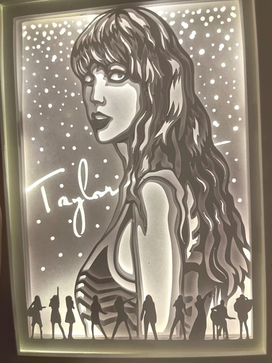 Taylor Swiftie Shadow Light  Box: Swiftie LED Frame