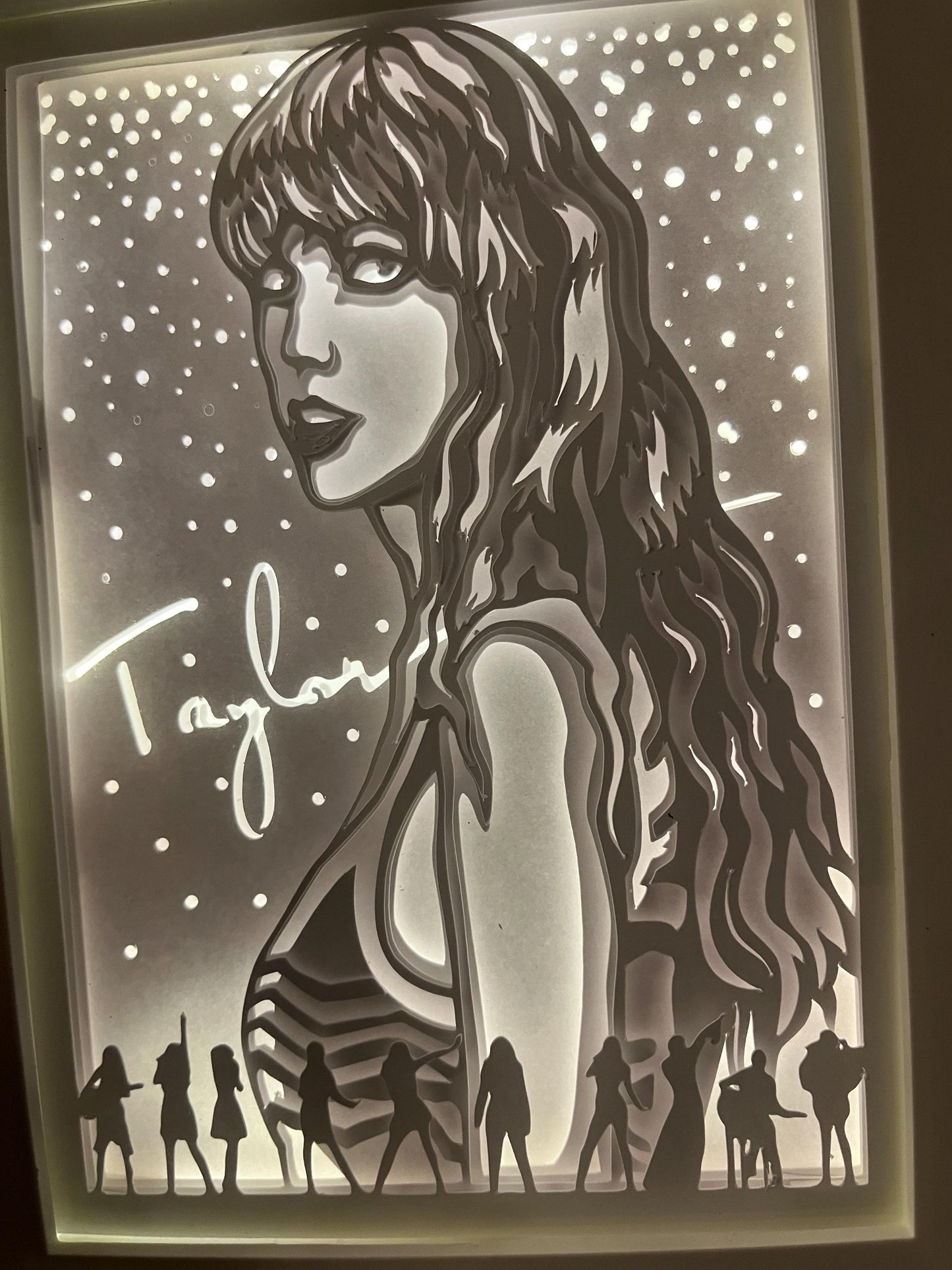 Taylor Swiftie Shadow Light  Box: Swiftie LED Frame